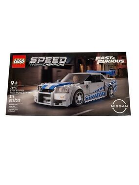 Lego Speed Champions 2 Fast 2 Furious Nissan Skyline GT-R (R34) Set (#76917)